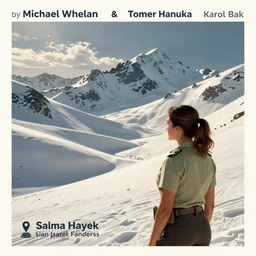 poster artwork by Michael Whelan and Tomer Hanuka, Karol Bak of Salma Hayek park ranger discovering body in the bog, from scene from Twin Peaks, clean, simple illustration, nostalgic, domestic, full of details