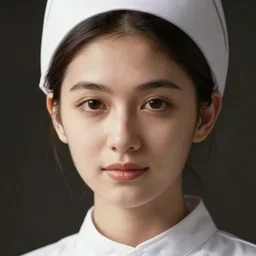close up face female portrait of a nurse