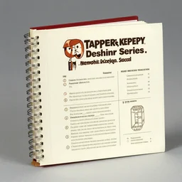 a trapper keeper designer series binder from 1 9 9 0 by the memphis design school. product advertisement.