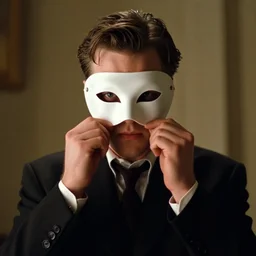 Still of Patrick Bateman removing his venitian mask in Eyes Wide Shut (1999)
