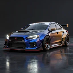 susuki forza 2 1 9 9 3 custom car redesign, wide body, custom bumper, led tech lights, by larte design and rob 3 rt design. hdr, 8 k, octane render, volumetric lighting