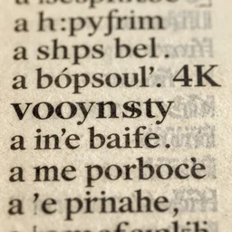 a macro photo of text from the voynich manuscript, 4k
