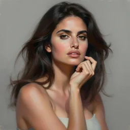 portrait of penelope cruz, futuristic and ethereal, expressive pose, pop art, highly detailed, digital painting, artstation, concept art, smooth, sharp focus, by Jean Auguste Dominique Ingres