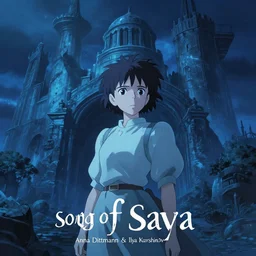 song of saya, by Anna Dittmann and Ilya Kuvshinov and studio ghibli and WLOP and Rossdraws, digital art, surreal, trending on artstation, anime arts, featured on Pixiv, blue lighting, HD, 8K, highly detailed, good lighting, beautiful, epic, masterpiece