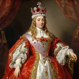 coronation painting of the young empress by albert grafle, grand, fancy, vivid, regal, 1 8 6 0 s style painting, highly detailed, romanticism