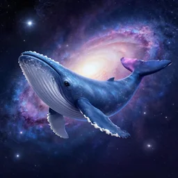 a whale in the galaxy, artstation ,