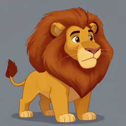 beautiful detailed character design of a cartoon lion,'the lion king ', tlk, profile pic. deviantart adoptable, style of maple story and zootopia, portrait studio lighting by jessica rossier and brian froud in the style of disney, artstation deviantart alphonse mucha