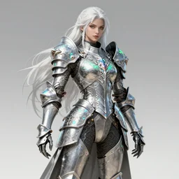 warrior, intricate ornate opal heavy armor!!! beautiful and athletic white hair female!! monster hunter!! character concept art, sharp focus, octane render! unreal engine 5! highly rendered!! trending on artstation!! detailed linework!! illustration by artgerm, wlop, and chie yoshii