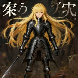 baroque oil painting japanese light novel cover illustration lotr anime key visual full body action shot | young girl black military crusader armour long flowing blonde hair symmetrical perfect face | gapmoe kuudere moody lighting bokeh | trending pixiv fanbox | by greg rutkowski makoto shinkai takashi takeuchi studio ghibli