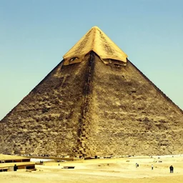 a pyramid that has eyes by Salvador Dali