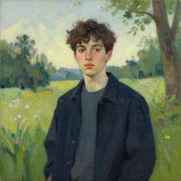 a portrait of a character in a scenic environment by Paul Bellaart
