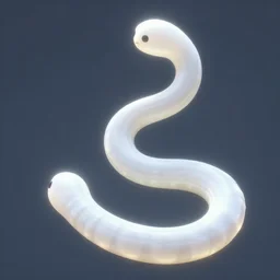 an _ endless _ white _ worm _ energy _ being _ with _ emissive _ lighting _ snaking _ its _ way _ through _ a _ vast _ brass _ colored _ and _ labrynthine _ cityscape _ concept _ art _ wayne _ b