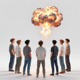 cool guys don't look at explosions by Hollywood film studio, realism, 4k, CGSociety