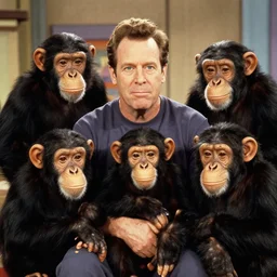 the brady bunch with chimpanzees, tv still image