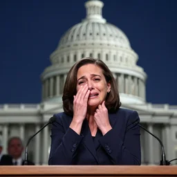 Sheryl Sandberg cries in front of Congress
