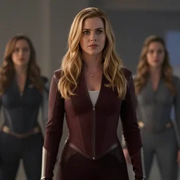 movie film still of Kaley Cuoco as Sue Storm in a new Fantastic Four movie, cinematic