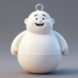 fishing buoy shaped like a smiling fat guy