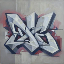 wildstyle graffiti. oil painting. geometric. complex. intertwining. soft shadows. urban. concrete. depth. 3 d. trending.