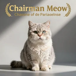 chairman meow propaganda poster