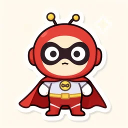 cute miss mascot anorith anorith anorith super hero sticker art, cronobreaker, beeple game icon