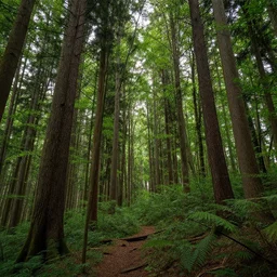 HDRI image of a forest