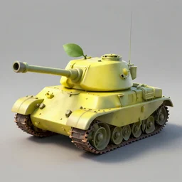 lemon shaped military tank, artstation