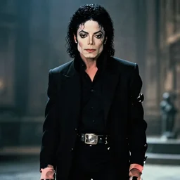 Michael Jackson in the Matrix as Neo