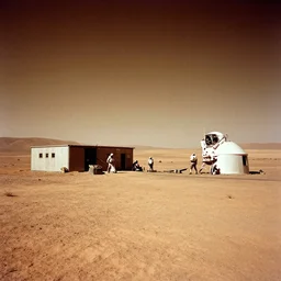 first colony on mars, beautiful historic photo