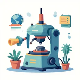 vector illustration of an creative machine