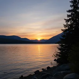 sunset in canada