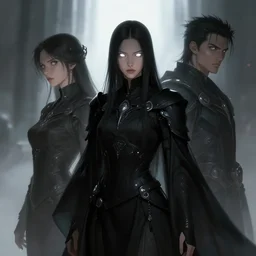 a figure wearing a black robe, white glowing eyes, fantasy art, sci - fi, alena aenami and gertrue abercrombie, digital art