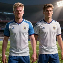 Kevin de Bruyne and Thomas Meunier in Captain Tsubasa