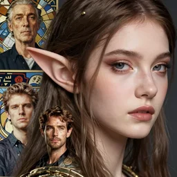 closeup hyper-realistic portrait of beautiful high-fantasy elf girl, intricate details, rule of three, by Stanley Artgerm Lau, by greg rutkowski, by thomas kindkade, by alphonse mucha, loish, by norman rockwell J.
