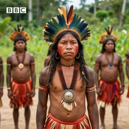 shot from a bbc documentary about a brazilian tribe