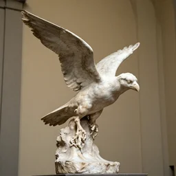 a sculpture of a bird in flight by michaelangelo