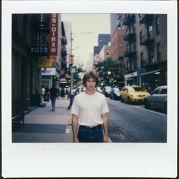 New York City 1977, seedy streets, Polaroid
