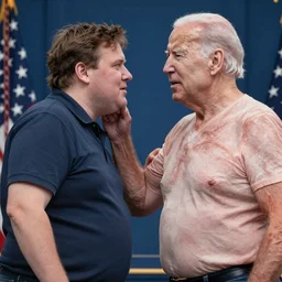 president biden berating a fat man, 4k