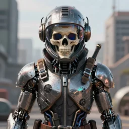 synthwave front symmetric view digital portrait biopunk space pirate, biomechanical legendary thief, epic apex legends concept, retro futuristic skull vr helmet prototype, beksinski wlop mohrbacher shirow, sharp focus, realistic scifi masterpiece, cinematic natural light, highly intricately detailed, 8 k, hdr, octane render