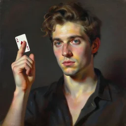 Now you swear and kick and beg us that you're not a gamblin' man then you find you're back in Vegas with a handle in your hand, mixed media, by Tadanori Yokoo