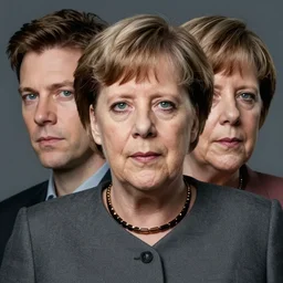angela merkel in battle gear, ana de armas, flawless symmetrical pretty cute face, greg rutkowski, 8 k, shallow depth of field, intricate detail, concept art,
