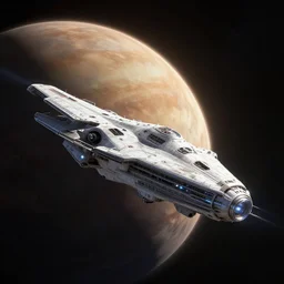 space frigate landing on pluton, lightspeed, artstation, volumetric light, high detail, reflections, perfect, concept art, hdr, 4 k