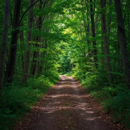path in the forest, digital art