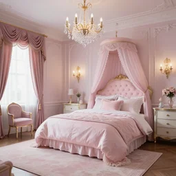 interior of a space princess bedroom, photo from interior design magazine