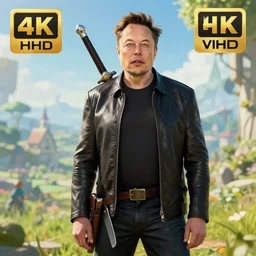 Elon Musk in Zelda Breath of the Wild, 4k UHD