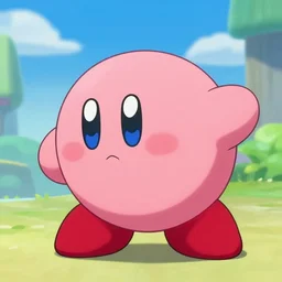 hyness from kirby star allies bending his head
