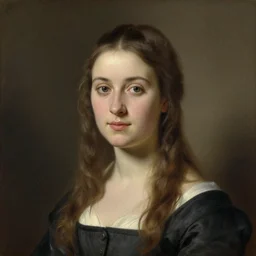 a portrait of a pretty young lady by adolf hiremy - hirschl