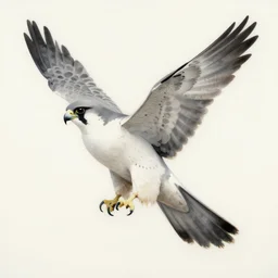 abstract art of a falcon