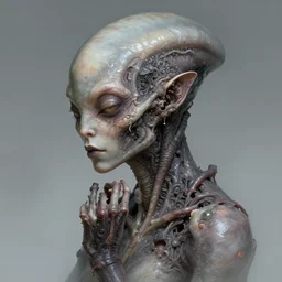 complex female alien by artgerm