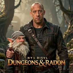 vin diesel as a bard gnome in the new dungeons & dragon style movie
