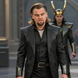film still of Leonardo Decaprio as Loki in Avengers Endgame